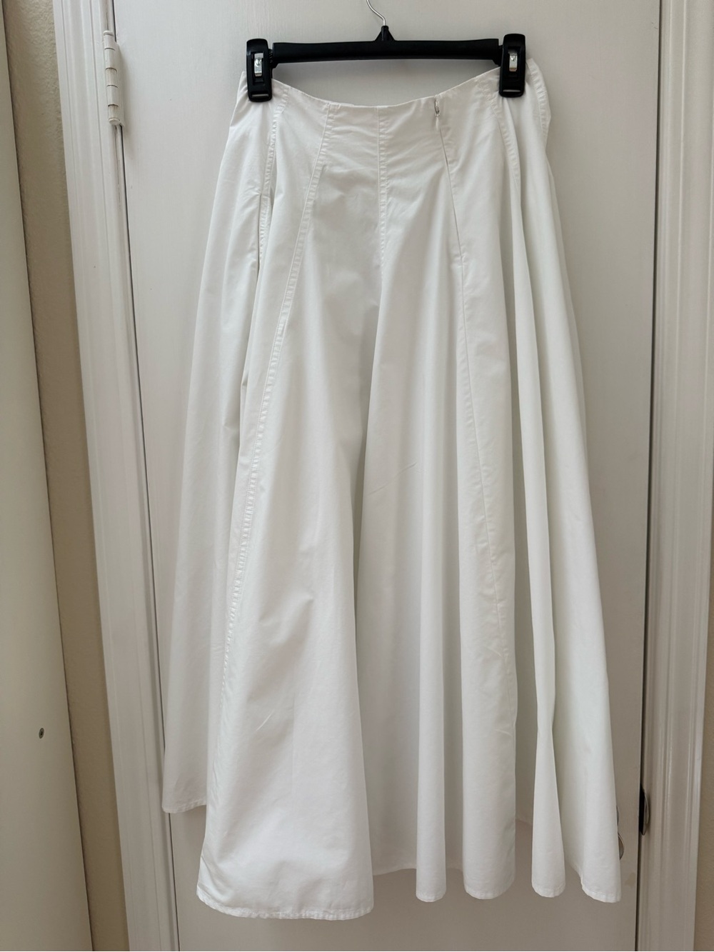 COS White Poplin A-Line Skirt, Size 4 - Picture 6 of 8